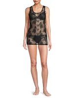 Bouquet Floral Lace Tank Top