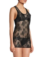 Bouquet Floral Lace Tank Top