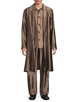 Jacquard Silk-Blend Drawstring Pajama Pants