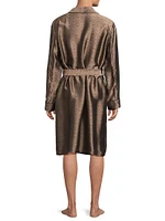 Logo Jacquard Silk-Blend Robe