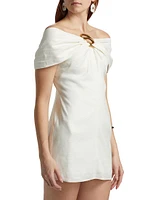 Sawyer Linen-Blend Minidress