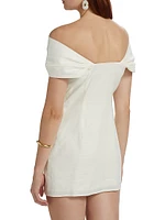 Sawyer Linen-Blend Minidress