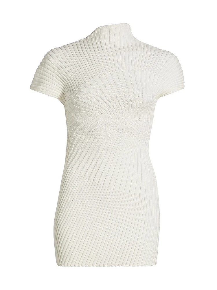 Luka Rib-Knit Cotton Minidress