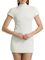 Luka Rib-Knit Cotton Minidress