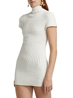 Luka Rib-Knit Cotton Minidress