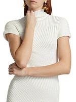 Luka Rib-Knit Cotton Minidress