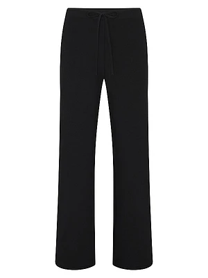 Cotton Jersey Straight-Leg Pants