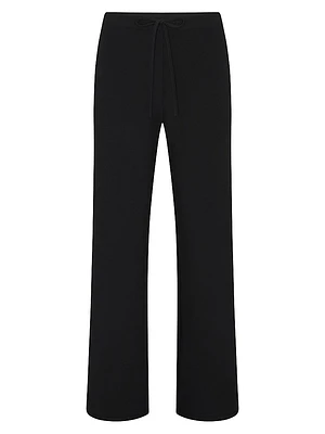 Cotton Jersey Straight-Leg Pants