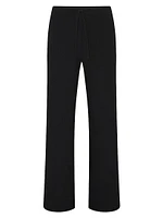 Cotton Jersey Straight-Leg Pants