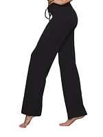 Cotton Jersey Straight-Leg Pants