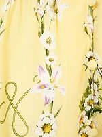 Daisy Chains Frill Silk Minidress