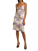 Floral Silk Sleeveless Blouse