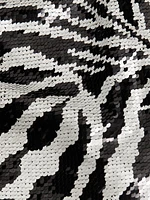 Juno Sequined Zebra Miniskirt