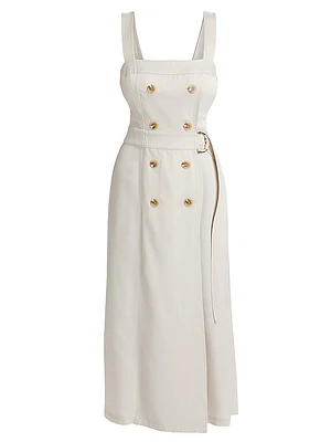 Lyla D-Ring Belted Midi-Dress