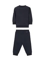 Baby Boy's & Little Grow Cotton Sweatsuit Set