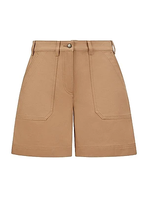 Shorts in Cotton Gabardine