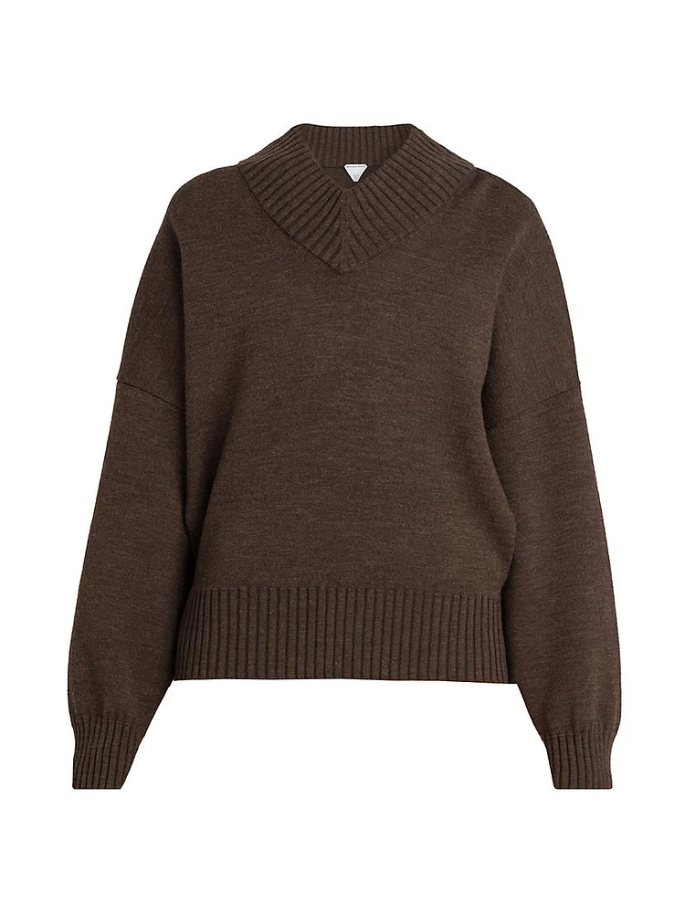 Oversized Double-Knit Sweater