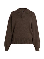 Oversized Double-Knit Sweater