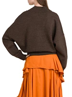 Oversized Double-Knit Sweater