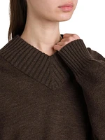 Oversized Double-Knit Sweater