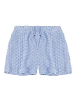 Little Boy's & Terry Cloth Polo Shirt Shorts Set
