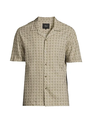 Atlas Linen-Blend Camp Shirt