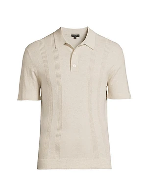 Cillian Cotton-Blend Polo Sweater