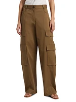 Bea Stretch-Cotton High-Waisted Pants