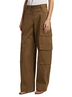 Bea Stretch-Cotton High-Waisted Pants