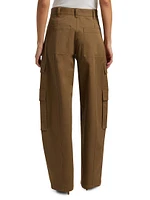Bea Stretch-Cotton High-Waisted Pants