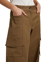 Bea Stretch-Cotton High-Waisted Pants