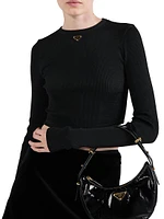 Ribbed Knit Jersey Top