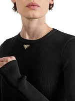 Ribbed Knit Jersey Top