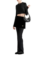 Ribbed Knit Jersey Top