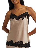 Peony Glamour Satin Pajamas