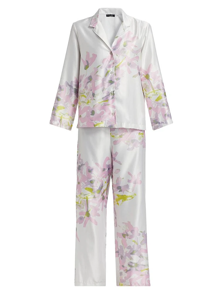 Sumi Floral Satin Pajamas