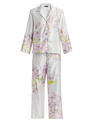 Sumi Floral Satin Pajamas