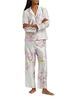 Sumi Floral Satin Pajamas