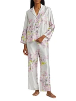 Sumi Floral Satin Pajamas