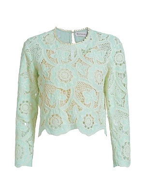 Pippa Crocheted Cotton Top