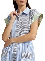 Sarah Striped Midi Shirtdress