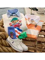 Little Boy's & Polo Bear Crewneck Sweater