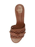 Clarita Tresse 60MM Knotted Leather Sandals