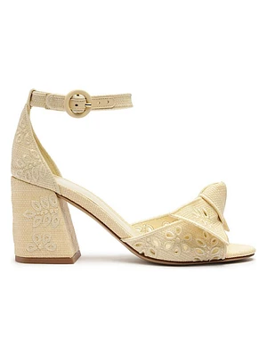Maxi Clarita 75MM Embroidered Knotted Sandals