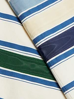 Striped Cotton-Blend Maxi Pencil Skirt