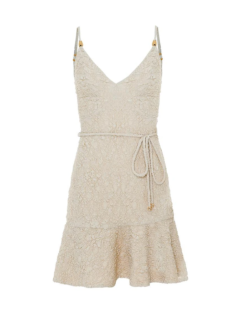 Papillon Jacquard A-Line Minidress