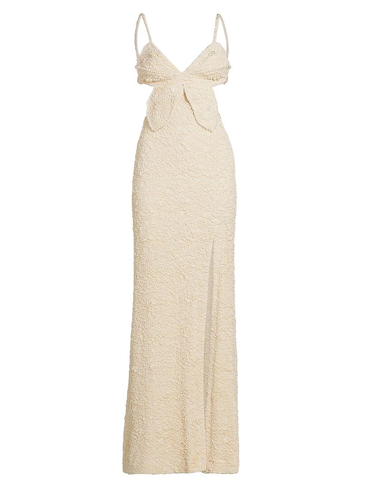 Papillon Jacquard Butterfly Maxi Dress