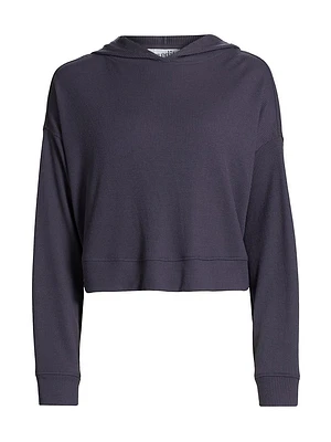 Mila Waffle-Knit Hoodie