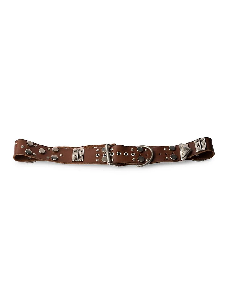 Studded Leather Belt