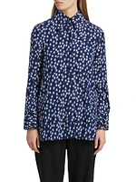 Emmeline Floral Silk-Blend Button-Front Shirt